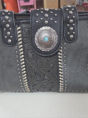 Montana West Black Western Wallet Matching